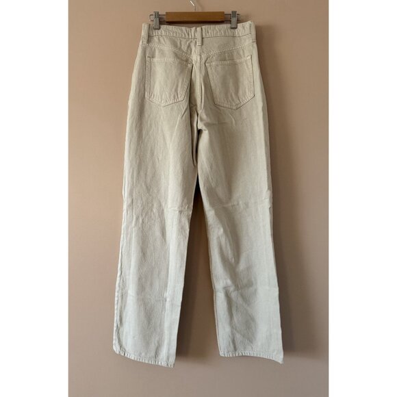 Abercrombie & Fitch The Loose High Rise Jean Tan Baggy Straight Leg 26/2L - Picture 2 of 9